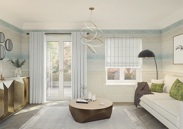 Laurel Stripe, Horizon - Made to Measure Curtains - Image 14